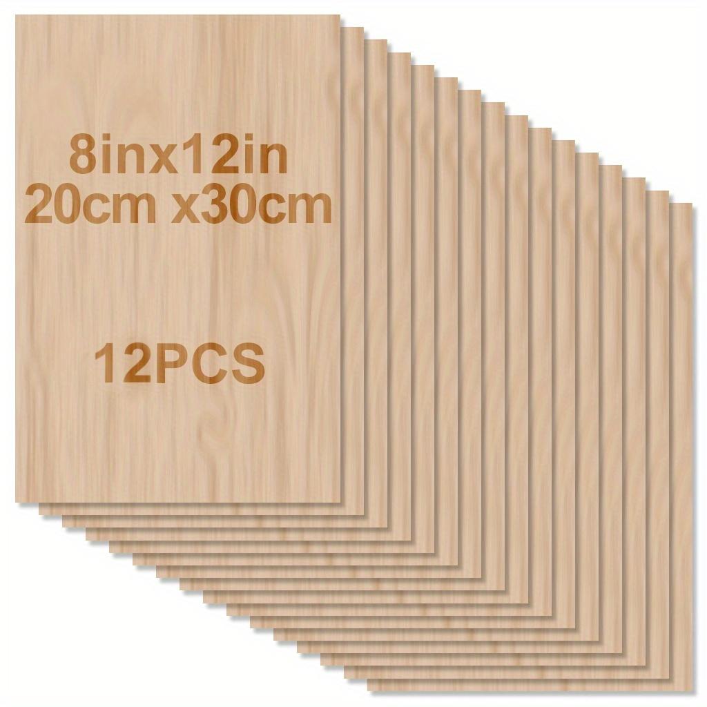 4 шт/8 шт/12 шт деревянные листы для поделок - 12x8 дюймов/20*30 см - листы фанеры толщиной 2 мм с гладкими поверхностями квадратные деревянные доски для L