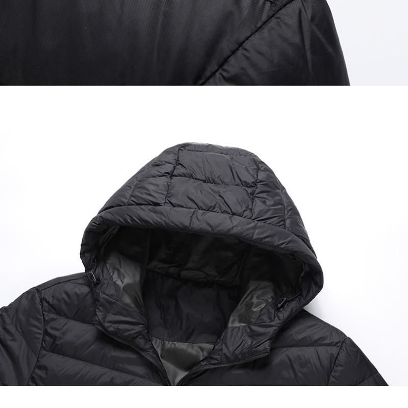 Мужская модная легкая пуховая куртка с коротким капюшоном, теплое, теплое, однотонное, для пары, пальто