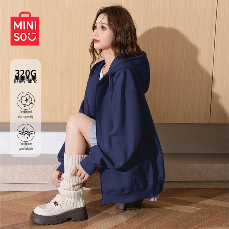 MINISO Женская повседневная толстовка с капюшоном