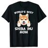 Лучшая в мире футболка с изображением мамы-владельца собаки породы сиба-ину, летняя графическая уличная одежда с коротким рукавом, подарки на день рождения, футболка, мужская одежда