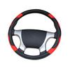 Truck Bus Car Steering Wheel Cover Diameters for 36 38 40 42 45 47 50CM 7 Sizes To Choose Carbon Fiber Black Red
