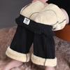 Women's Winter Padded Pants Warm Snow Straight Thickened Pants Loose Plus Size Pants