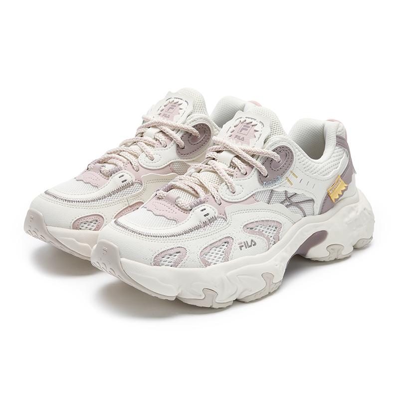 Fila TORNADO Износостойкие, Дышащие, Легкие Низкие Повседневные Кроссовки Женские Бело-Розовые F12W531143FCT