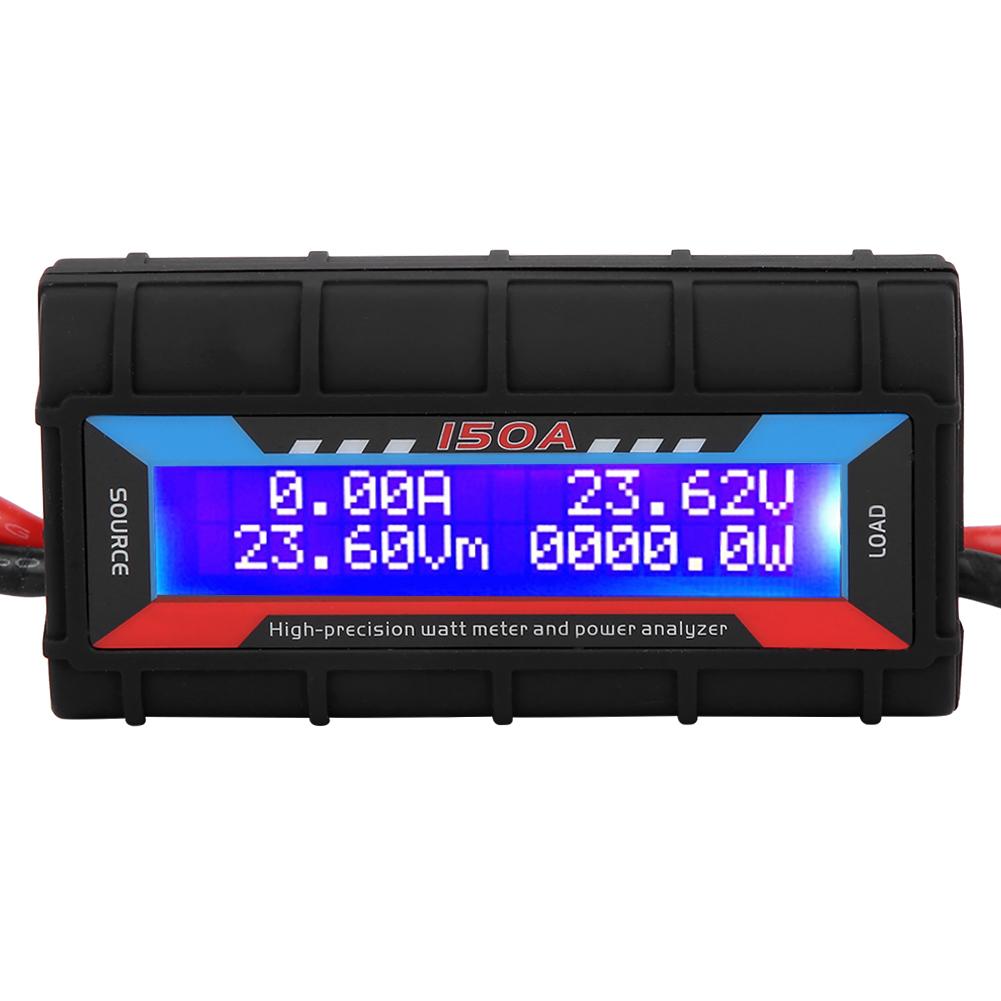 Ваттметр Анализатор мощности ЖК-цифровой тестер Вольт Ампер 150А для радиоуправляемой модели самолета