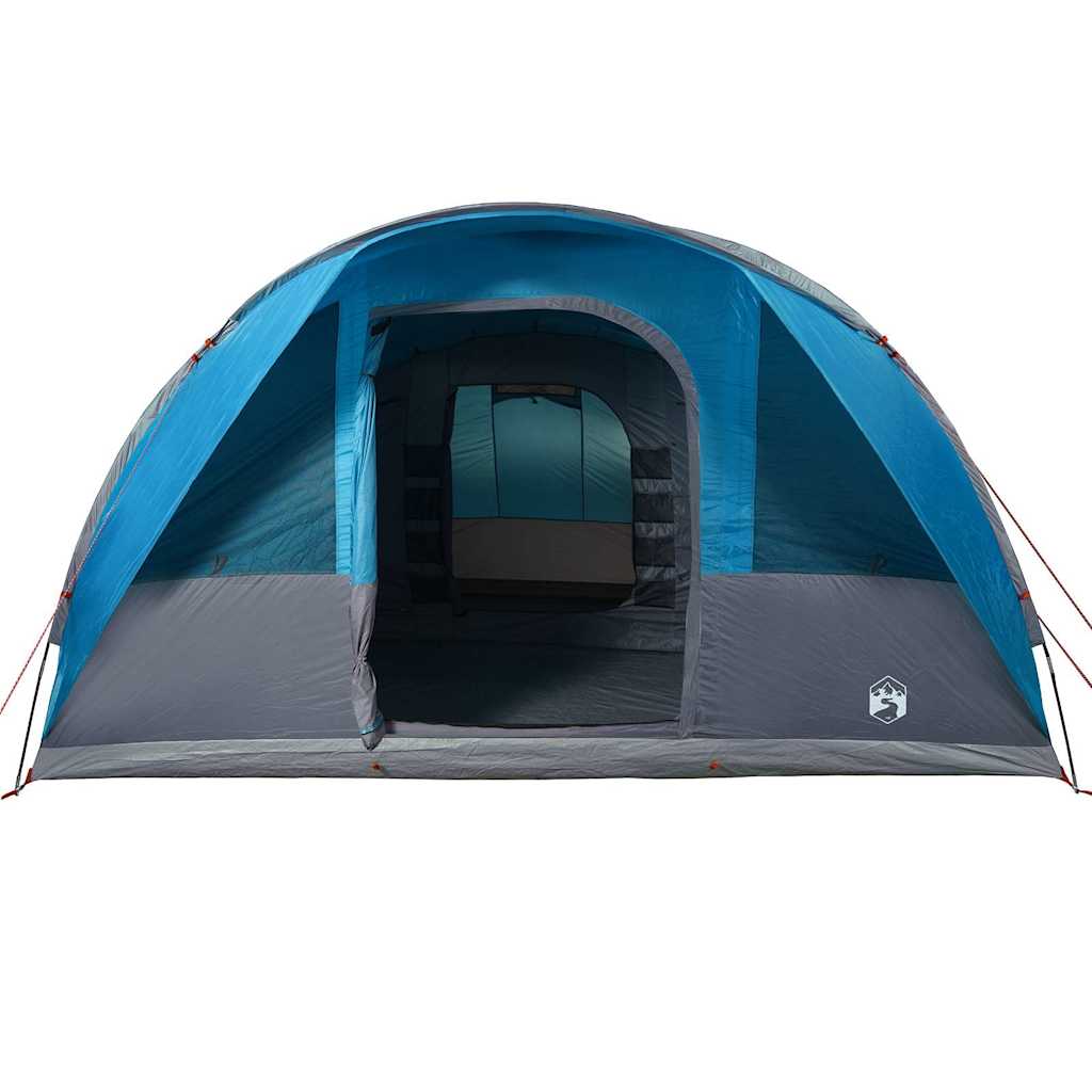 Tunnel Family Tent for 7 People Blue Waterproof