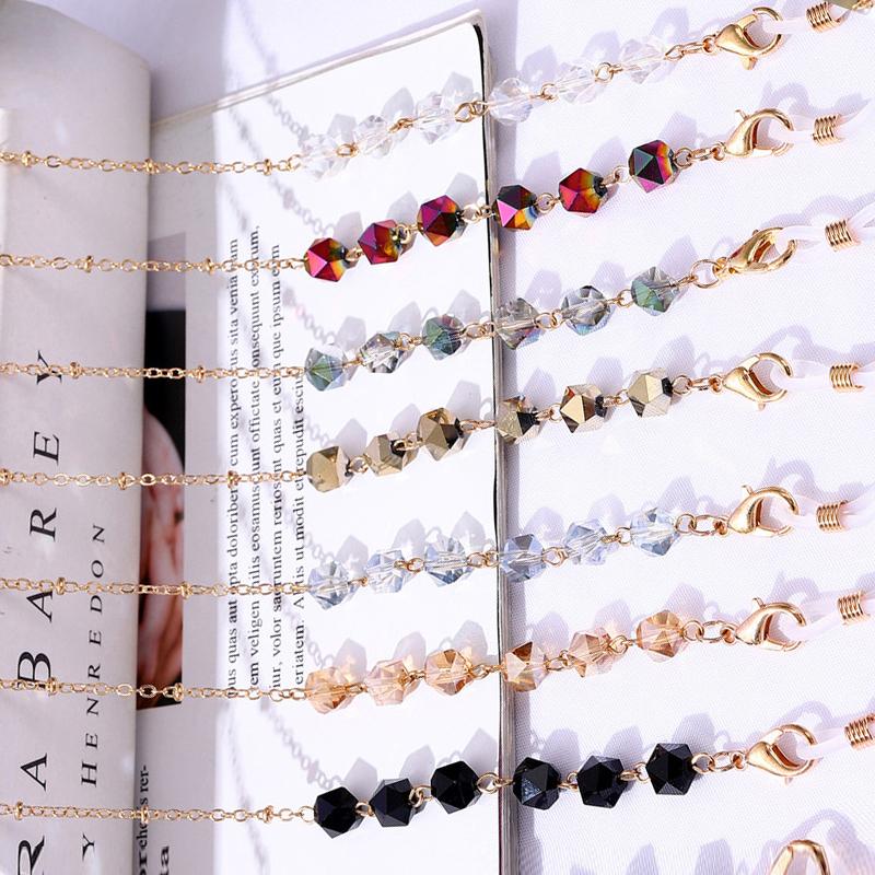 Богемные хрустальные бисерные цепочки для очков, ремешок для лица, маска-цепочка, держатель для очков, веревка, шнур для солнцезащитных очков, шейный ремешок, подарок для женщин