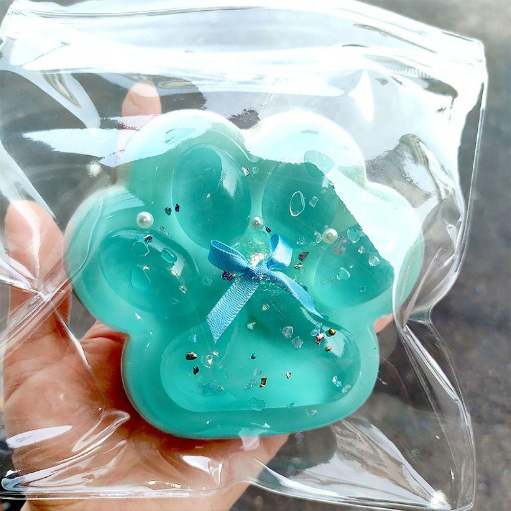 Sticky Squeeze Cat Paw Toys Soft Pinching and Decompressing Toy Decompressing Pinching Cat Paw