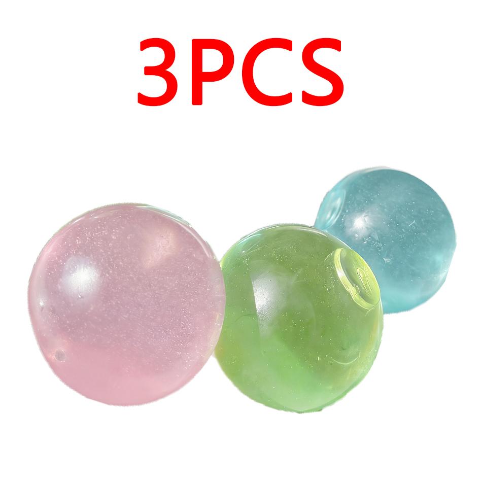 1-3Pcs Nee Doh Maltose Squishy Toy Anti Stress Fidget Toy Soft Simulated Transparent Ball Quick-Rebound Hand Relax Gift Toy