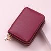 Elverano Minnie Women's Simple Accordion Business Card Banknote Coin Zipper Card Wallet 4 Colors