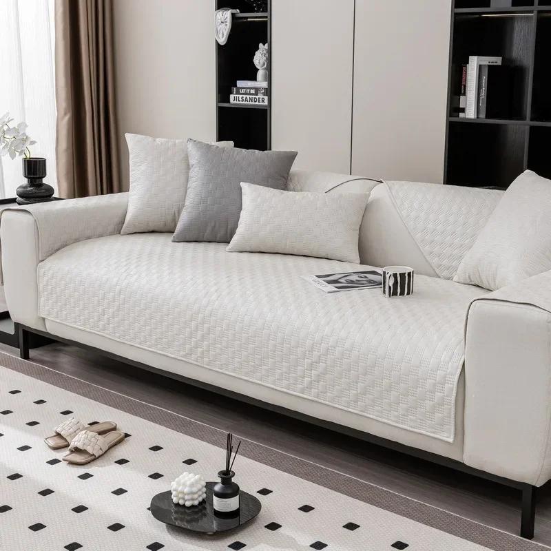 Water Repellent Sofa Cover Pets Kids Universal Sofa Towel Anti-slip Combination Couch Cushion Slipcover for Living Room 1PC