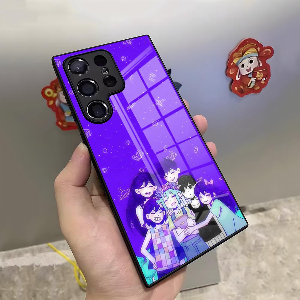 Чехол для телефона O-Omori Game для Samsung S26 S25 Ultra S23 S22 S24 S20 Fe S21 Plus A54 A53 A16 Стеклянная крышка