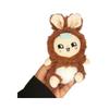 Cute Fantasy Elf Rabbit Plush Doll Keychain New Style Doll Bag Pendant 4-inch Machine Doll