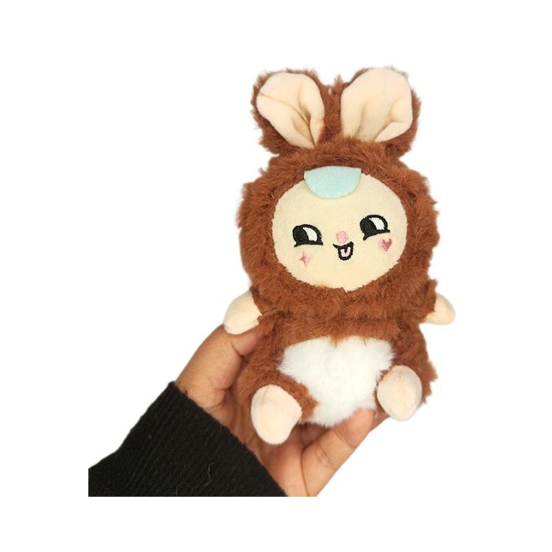 Cute Fantasy Elf Rabbit Plush Doll Keychain New Style Doll Bag Pendant 4-inch Machine Doll