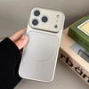 KEYSION Оригинальный матовый стеклянный чехол для телефона MagSafe для iPhone 13 14 15 16 17 Pro Max 17 Air Магнитная беспроводная зарядка Бронированный чехол