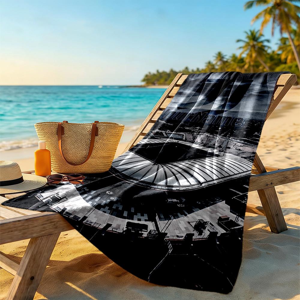 Juventus Customizable Name Beach Towel Super Soft & Absorbent Portable for SwimmingBeachCamping Travel Beach AccessoriesGym