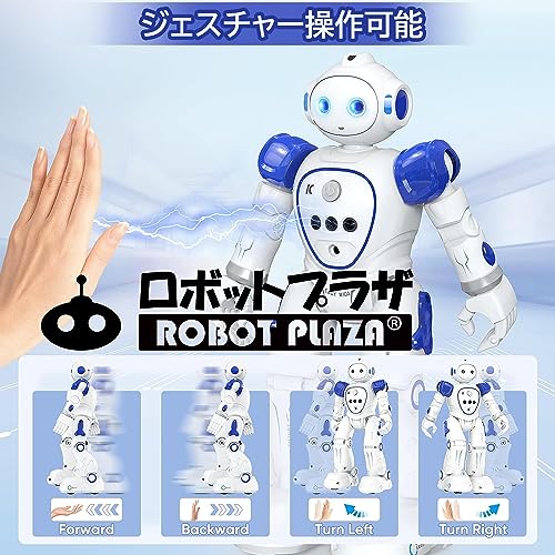 ROBOT PLAZA Гуманоидный Робот Игрушка, Ходит, Говорит по-английски, Игрушка для детей, Подарок на день рождения для мальчиков, Обучающая игрушка, Перезаряжаемый, Инструкция на японском языке