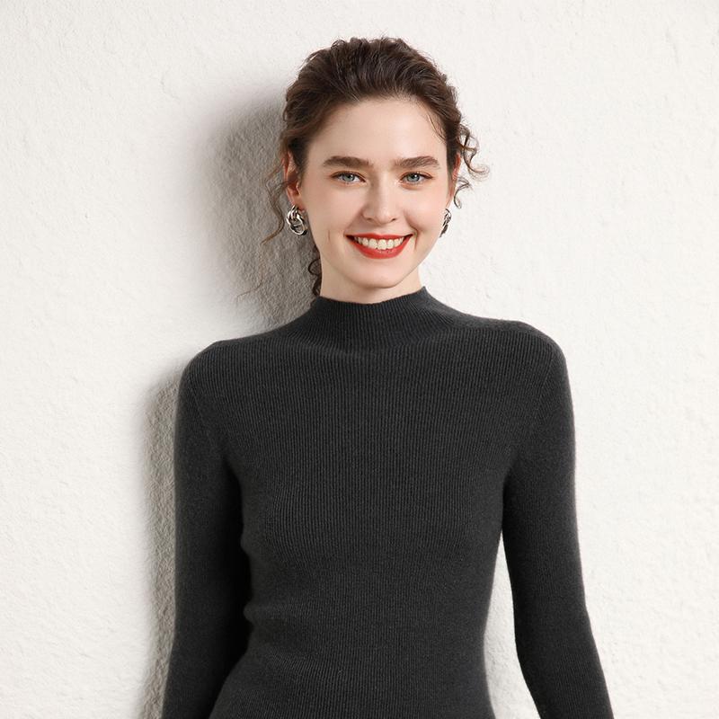 Women's Cashmere Sweater Qinghe Cashmere 100% Cashmere Women's Autumn and Winter Cashmere Sweater Soft and Warm