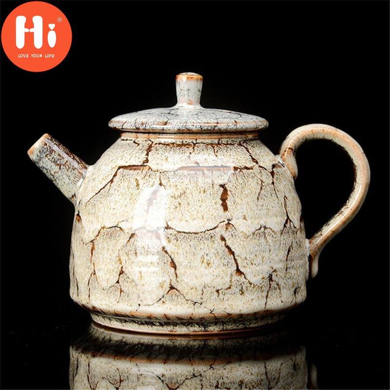 Hi 300ML Ceramic Kiln Change Teapot Portable Household Kung Fu Kettle Tea Set Creative Porcelain Tea Pot Traditional Chinese Teaware