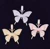 Trendy Style Stylish Hip Hop Butterfly Animal For Men Cubic Zircon Pendant Pendant Necklace And Women Punk Rock JewelryFashion Pendant