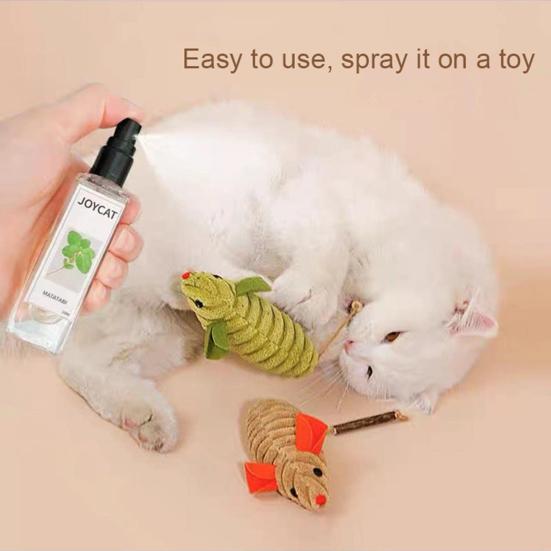 20 мл спрей Cat Joy из натурального материала, травяной спрей с кошачьей мятой, спрей для отдыха и развлечений для кошек, товары для домашних животных