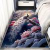 3D ковер с принтом павлина для гостиной, журнальный столик, напольный коврик для спальни, прикроватный коврик для коридора, противообрастающий декоративный напольный коврик