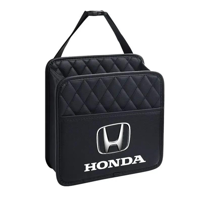 Car Hot 2025 Car Storage Bag Multi-function Seat Back Storage Pocket Suspension for Honda Civic Accord CRV HRV Jazz City Odyssey