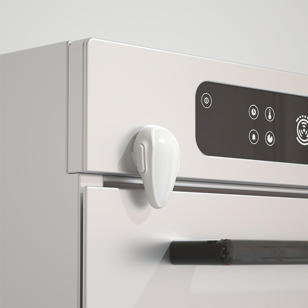 WOKE 1 шт. Детская безопасность Блокировка дверцы духовки, Двойная кнопка блокировки духовки для безопасности кухни