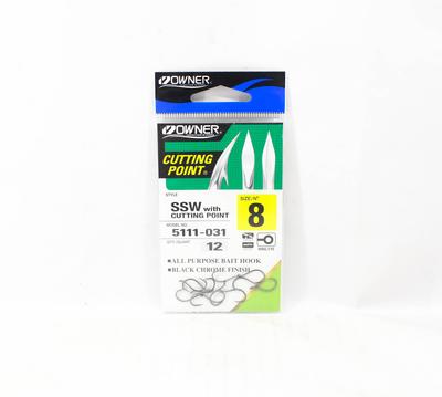 Owner Крючок SSW Cutting Point, размер 8, черный (8189)