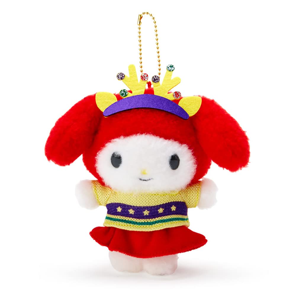 Sanrio My Melody Mascot Holder, Christmas Sweater Design Series, Character, 12.7 x 7 x 14.5 cm, 710890