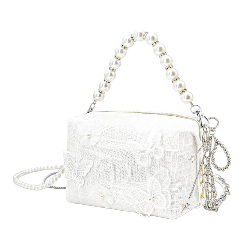 Dior Косметичка в стиле DIY, Бабочка, Любовь, Цветок, Подарочная коробка, Ручная, на одно плечо, портативная для хранения, высококачественная, художественный стиль,