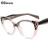 54472 Fashion Tr90 Anti Blue Light Blocking Cat Eye Glasses Frame Women Luxury Designer Retro Eyeglasses for Ladies