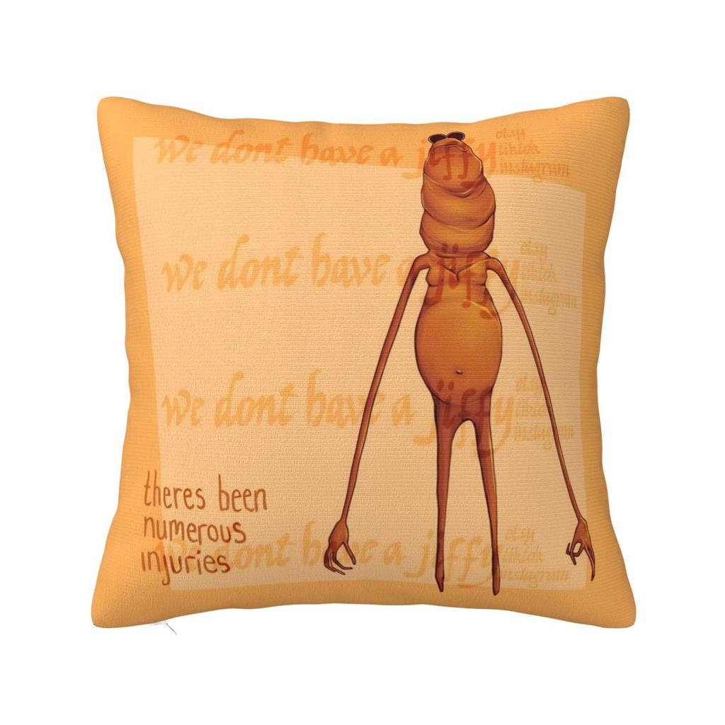 Marcus The Worm Meme Square Pillow Cases Love Robert Cushion Cover Awesome Decorative Pillowcase for Living Room x