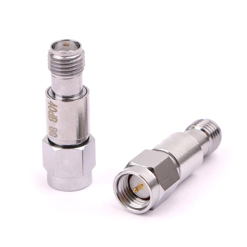RF Coaxial Attenuator SMA Male to Female DC-6GHz 8GHz 2W 50ohm Used Communications Aviation Fixed Attenuator