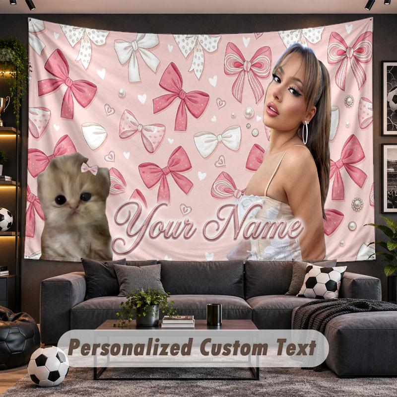 Wall Hanging Tapestry Custom NameAyliva Pattern Personalized Printed Fabric Wall Decor