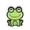 Iron-on Patch - MEDIAC - Smiling Frog - 3.50 X 4 Cm - Green