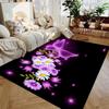1pc Carpet Colorful Butterfly 3D Print for Bedroom Decor Kid Non-slip Parlor Floor Mat Surface Comfortable Carpet Birthday Gift