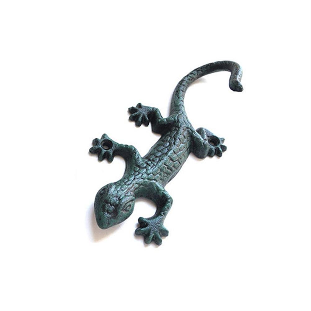 Железная вешалка для ящерицы, крючок для полотенец, вешалка для пальто, крючок для шляпы, украшение дома, гибкая вешалка