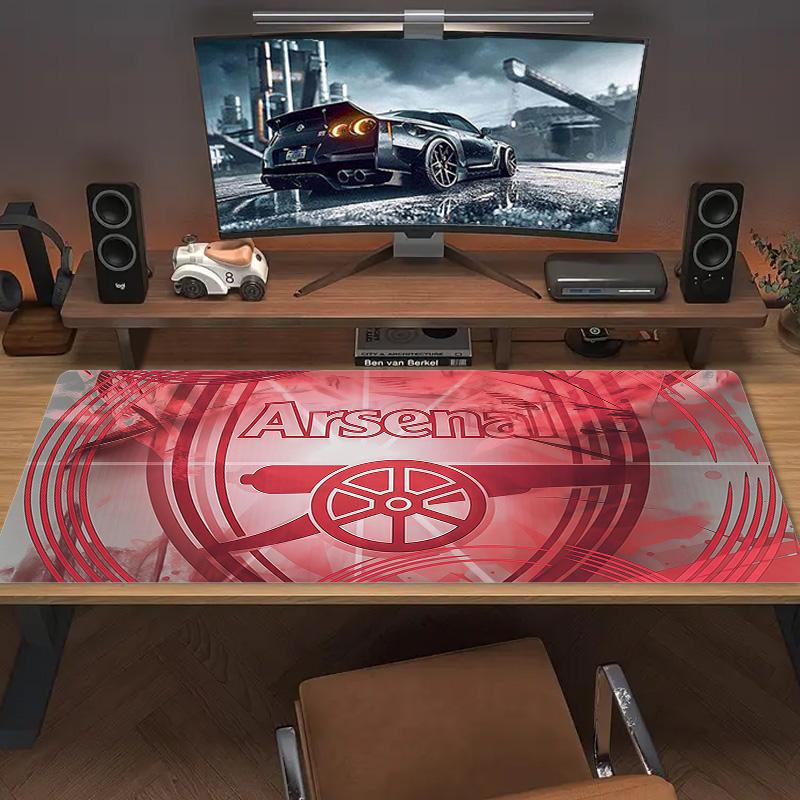 Arsenal Football Club Print Cushion Non-slip Laptop Tablet Big Mousepad XXL Mat Mini PC Playmat With Lock edge