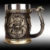 600 мл кружка универсальная Danegeld кружка Viking уникальный дизайн кружки нержавеющая сталь вставка смола пивная кружка вечеринка Хэллоуин подарок
