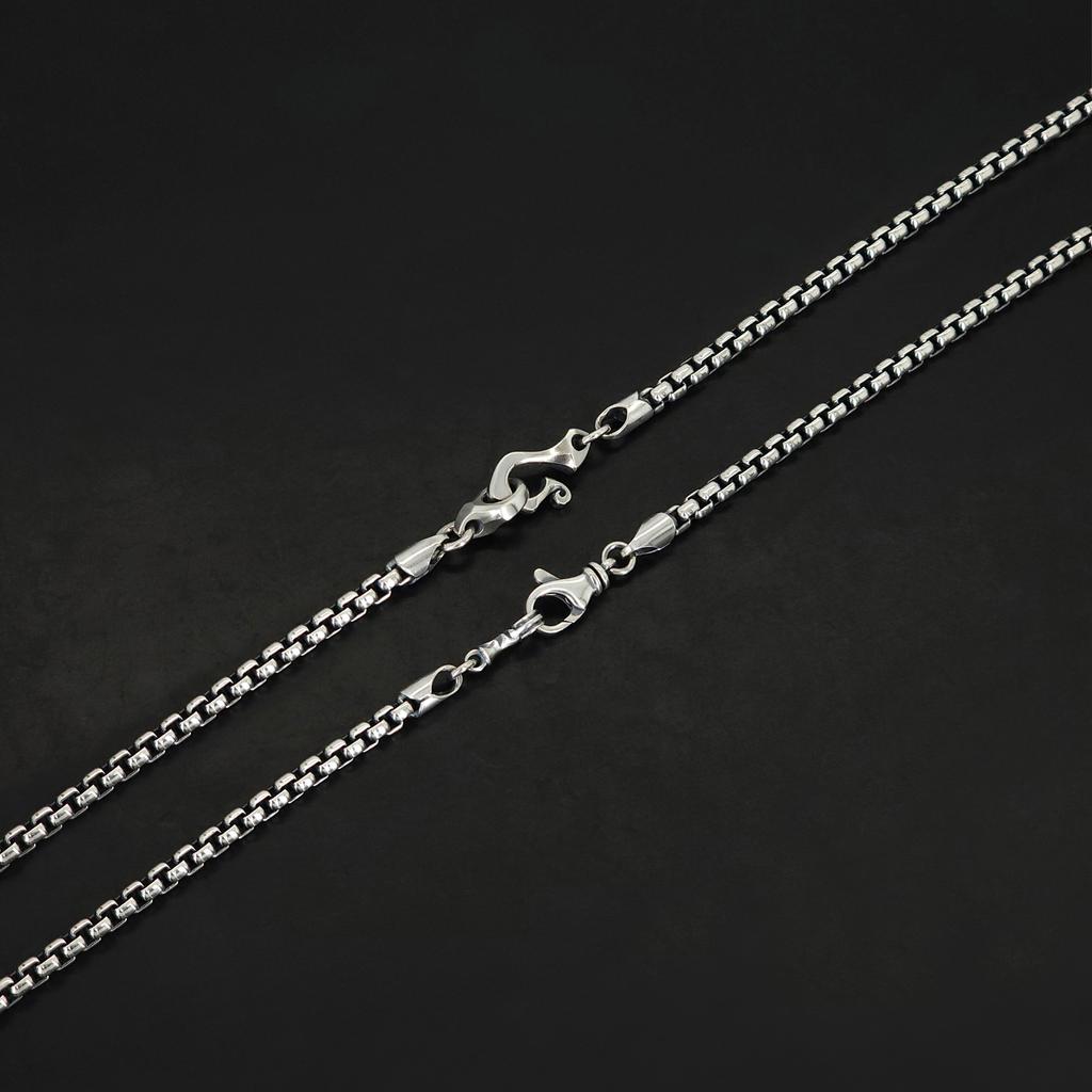 Sterlingworth D-Box L2 4.2 Silver Chain Necklace