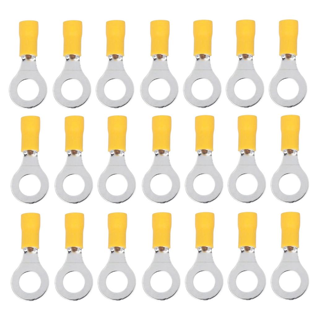 100 шт. Изолированные кольцевые клеммы Электрические обжимные соединители для проводов Медные AWG1210 RV5.58