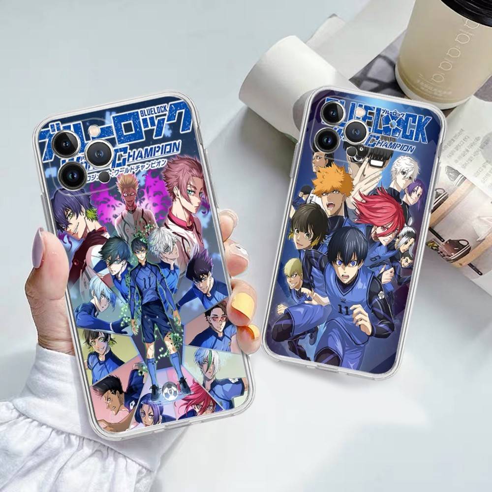 Футбольное Аниме B-Blue L-Lock Прозрачный Мягкий Чехол Для Телефона Для IPhone 15 12 14 16 17 13 Plus 11 Pro Max 13 Pro