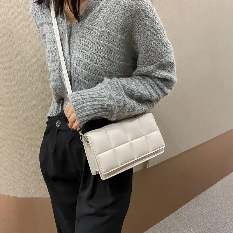 Fashion Brand Designer Women Shoulder Bag Compact Pu Leather Female Crossbody Bag Trend Classic Handle Handbag Women