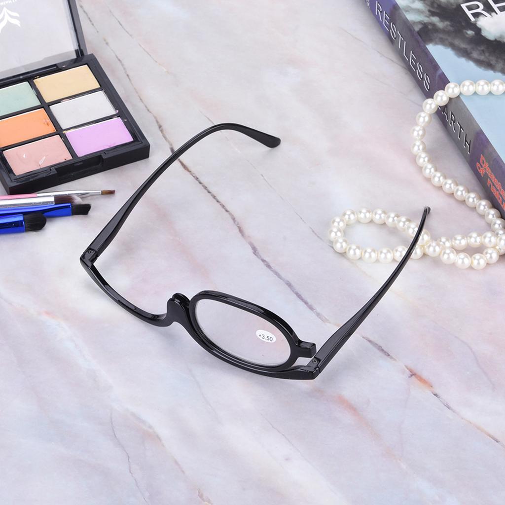 Magnify Eye Makeup Glasses Single Lens Rotating Glasses Women Makeup Essential Tool #6