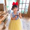 [monoii] Princess Dress Snow White Cosplay Kids Princess Costume Halloween Fancy Dress for Girls E0567-2 (120)