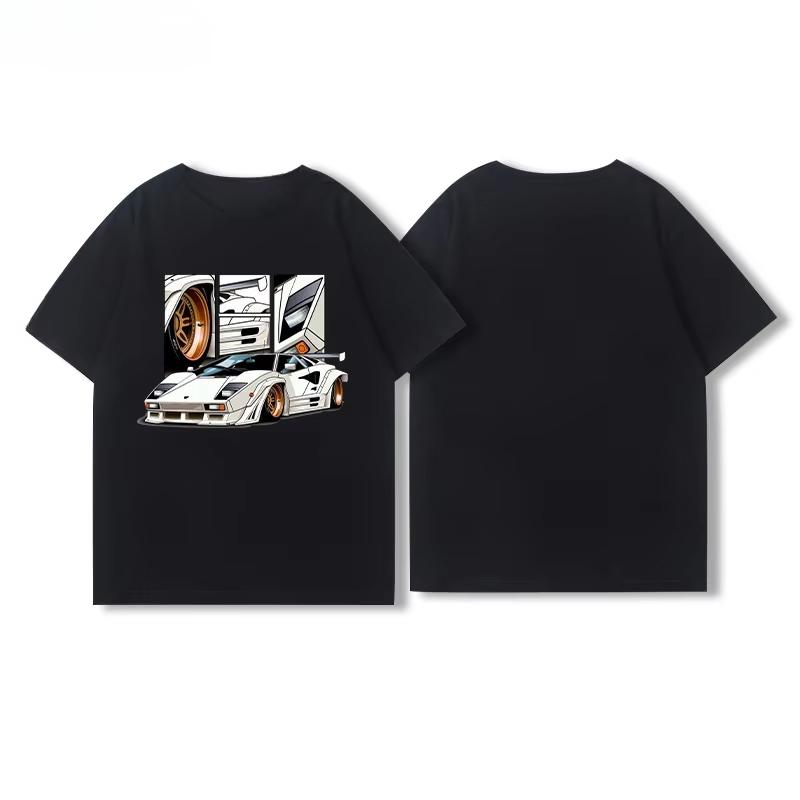 Автомобиль JDM Модифицированный Автомобиль Supra Король Демонов Быка Ретро Графическая Футболка Мужская Одежда Дышащая Мужские и Женские Мотоциклетные Футболки