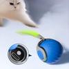 Automatic Moving Cat Toy Ball Smart Cat Toys with Replacement Tail USB Rechargeable Smart Cat Toys Ball Automatic Cat Toys Ball