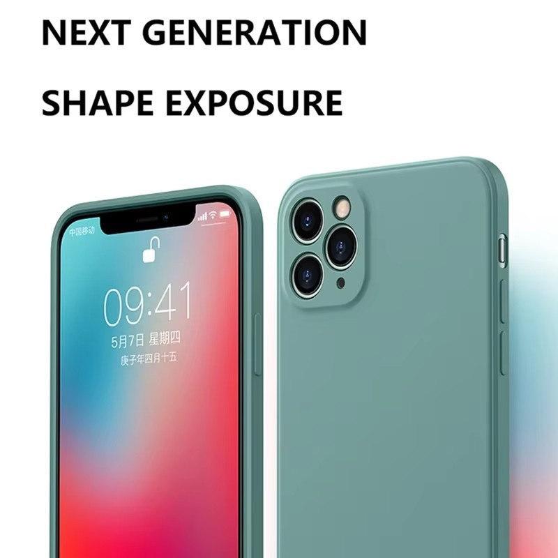 Роскошный жидкий силиконовый чехол для iPhone 16 15 13 12 11 14 Pro Max 15 Plus XR XS однотонный защитный чехол от падений и столкновений