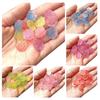 10pcs Two-color Gradient Poreless Resin Cat Paw Beads Fashion Jewelry Materials Water Cup Storage Box Decorative Materials DIY Accessories