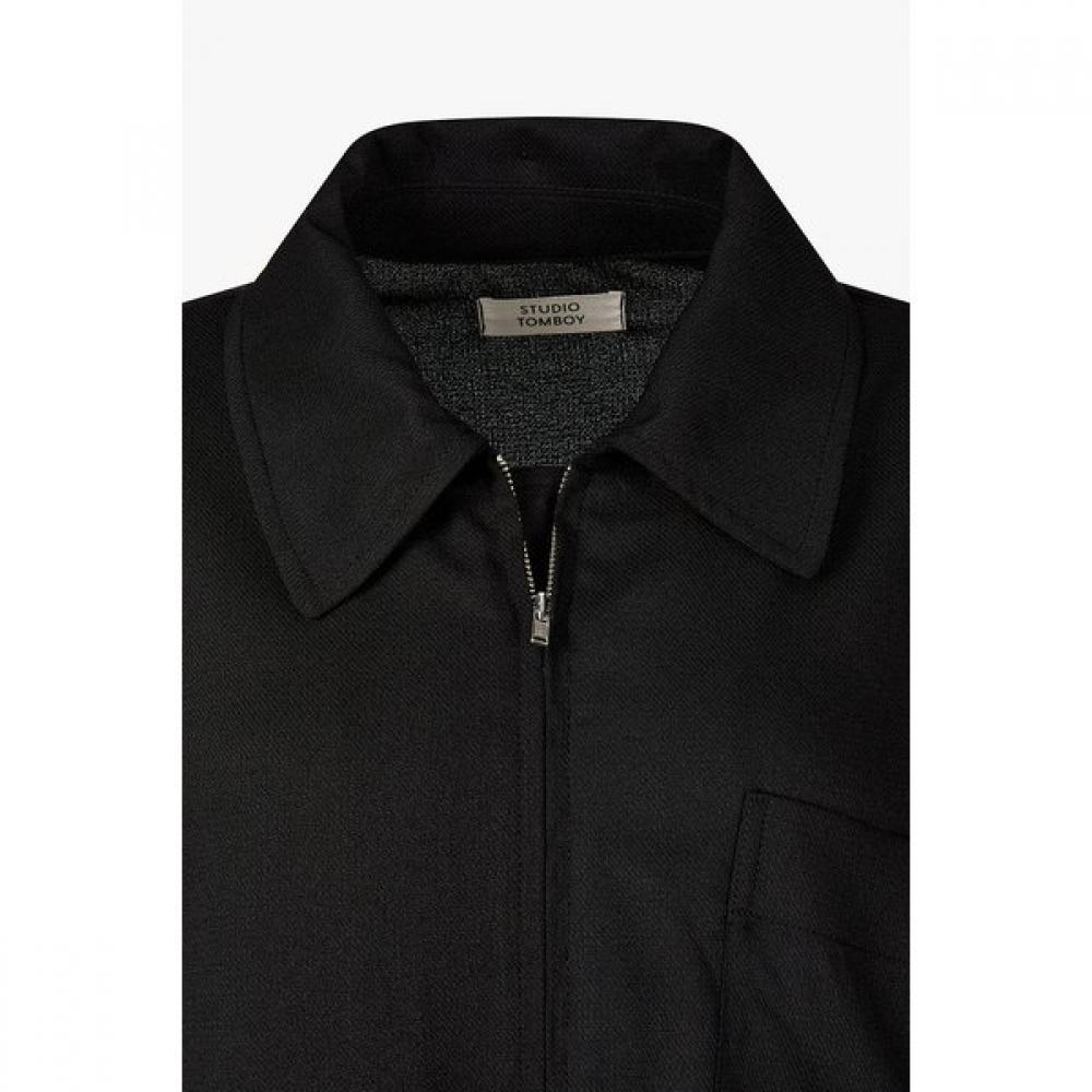 Studio Tomboy Half Sleeve Zip Up Jumper 9176313971